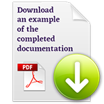 Download an example of completed documentation
